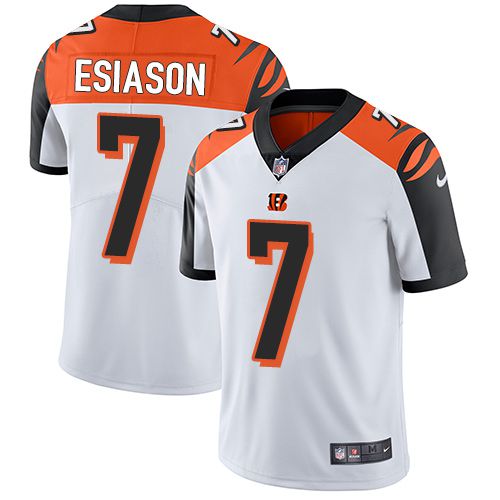 Men Cincinnati Bengals #7 Boomer Esiason Nike White Limited NFL Jersey->cincinnati bengals->NFL Jersey